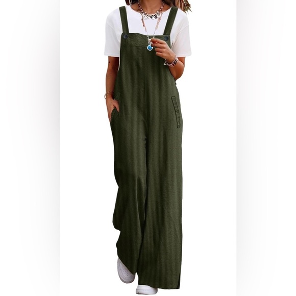 None Pants - 🆕Casual Corduroy Overalls